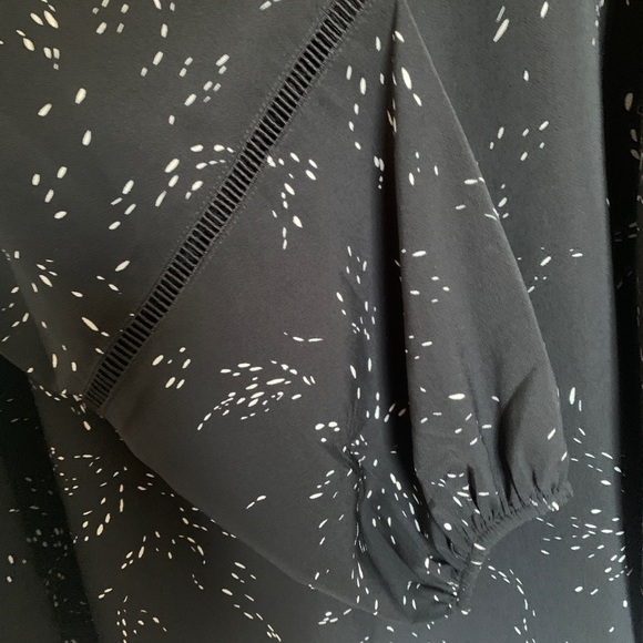 Women's Black Patterned Top - Picture 3 of 6